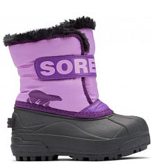 Śniegowce Sorel fioletowe dziecięce 