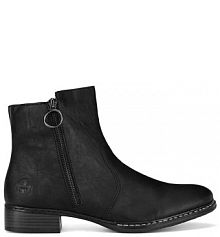 Botki na słupku Rieker czarne 