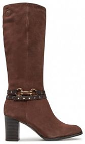 Kozaki na obcasie Caprice brązowe 