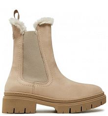 Botki Tamaris beżowe damskie 