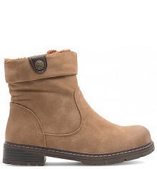 Botki na słupku Clara Barson brązowe 