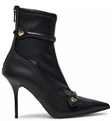 Botki na szpilce LOVE MOSCHINO czarne 