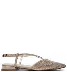 Sandały Menbur złote damskie 