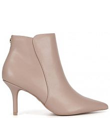 Botki na szpilce Nine West beżowe