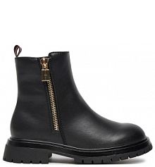 Botki Tommy Hilfiger czarne dziecięce 