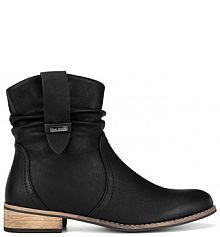 Botki na słupku Clara Barson czarne 