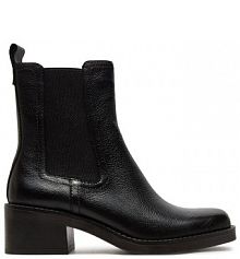 Botki na słupku Tamaris czarne 