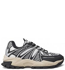 Sneakersy Armani Exchange szare męskie 