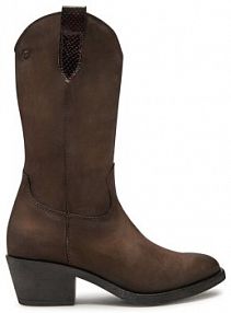 Kozaki na obcasie Tamaris brązowe 