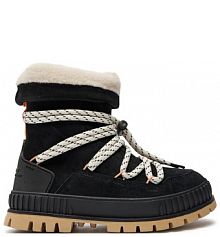 Trapery Palladium czarne damskie 