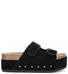 Klapki Badura czarne damskie 