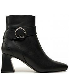 Botki na słupku KARL LAGERFELD czarne 