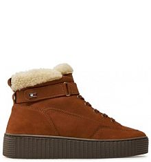 Botki Tommy Hilfiger brązowe damskie 