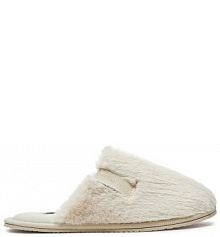 Kapcie Calvin Klein Jeans écru damskie 