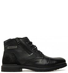 Trzewiki Bugatti czarne męskie 