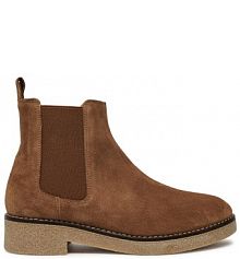 Botki Unisa brązowe damskie 