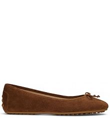 Baleriny LAUREN RALPH LAUREN brązowe damskie 