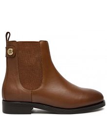 Botki Tommy Hilfiger brązowe damskie 