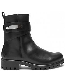 Botki na słupku ECCO czarne 