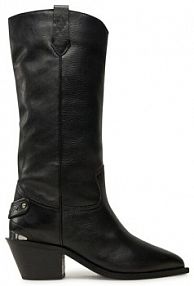 Botki na słupku Pepe Jeans czarne 