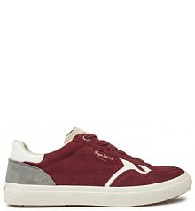 Sneakersy Pepe Jeans bordowy męskie 