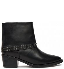 Botki na słupku Tamaris czarne 