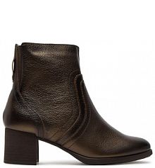 Botki na słupku Tamaris brązowe 