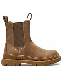 Botki Garvalin beżowe dziecięce 