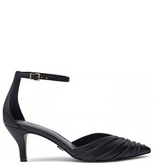 Sandały na szpilce DKNY czarne 