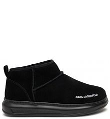 Botki KARL LAGERFELD czarne damskie 