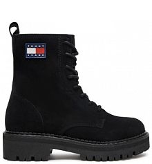 Botki Tommy Jeans czarne damskie 