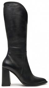 Kozaki na obcasie R.Polański czarne 