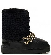 Śniegowce LOVE MOSCHINO czarne damskie 