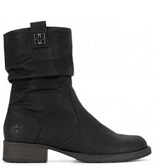 Botki na słupku Rieker czarne 