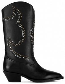 Botki na słupku Badura czarne 