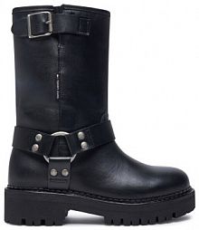 Botki Tommy Jeans czarne damskie 