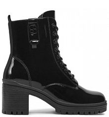 Botki na słupku s.Oliver czarne 