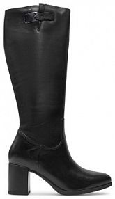 Kozaki na obcasie Tamaris czarne 