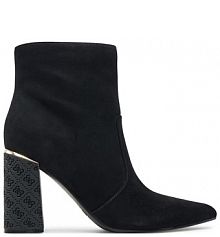 Botki na słupku Guess czarne 