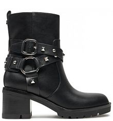 Botki na słupku Guess czarne 