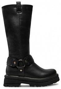 Kozaki Patrizia Pepe czarne dziecięce 