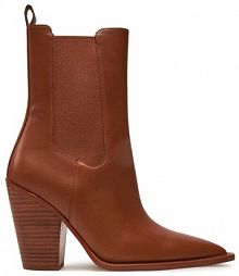 Botki na słupku Michael Kors brązowe 