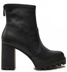 Botki na słupku Calvin Klein czarne 