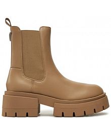 Botki Guess beżowe damskie 