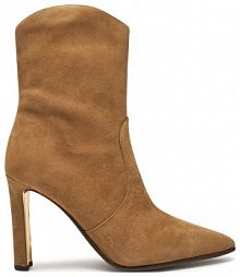 Botki na szpilce Tamaris brązowe 