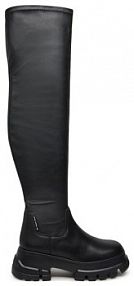 Kozaki Tommy Jeans czarne damskie 