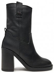 Botki na słupku KARL LAGERFELD czarne 