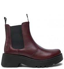 Botki Fly London bordowy damskie 
