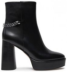 Botki na słupku MICHAEL Michael Kors czarne 