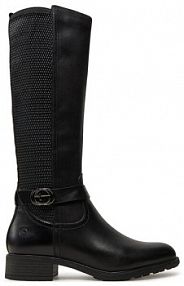 Kozaki Tamaris czarne damskie 